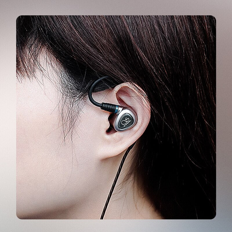 Shanling ME80 In Ear Earphone 10mm Dynamic Driver Headset Hi-Res Audio Earbuds HiFi Earphone with MMCX Connector