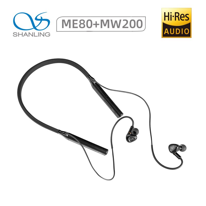 Shanling ME80 MW200 Wireless Bundle In Ear Earphone Headset Hi-Res Audio Earbuds HiFi Earphone with MMCX Connector