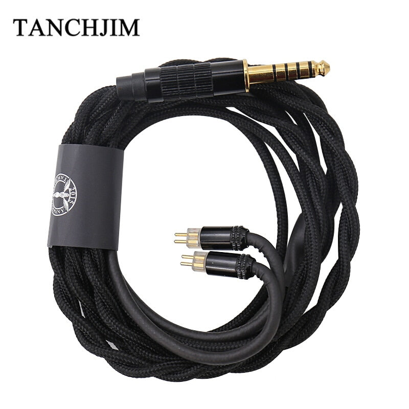 TANCHJIM Oxygen Earphone Upgrade Line 0.78mm Pin 2.5mm/3.5mm/4.4mm 5N Single Crystal Copper Upgrade Cable T202 T203 T204