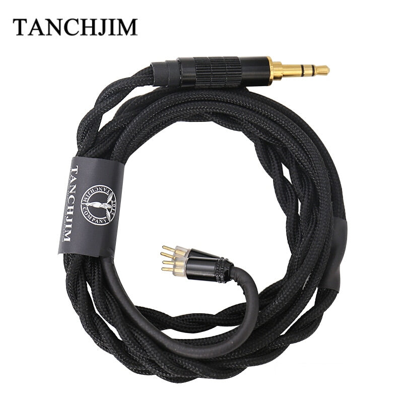 TANCHJIM Oxygen Earphone Upgrade Line 0.78mm Pin 2.5mm/3.5mm/4.4mm 5N Single Crystal Copper Upgrade Cable T202 T203 T204