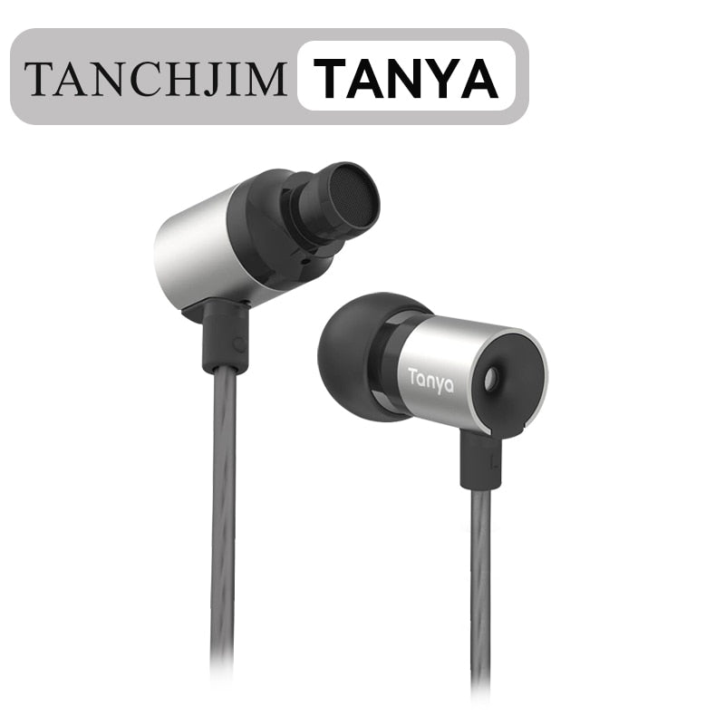 TANCHJIM TANYA 7MM Dynamic Earphone 3.5mm Line Plug HiFi Earbuds with Microphone
