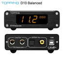 TOPPING D10 Balanced USB Decoder DAC ES9038Q2M XMOS XU208 TRX / XLR