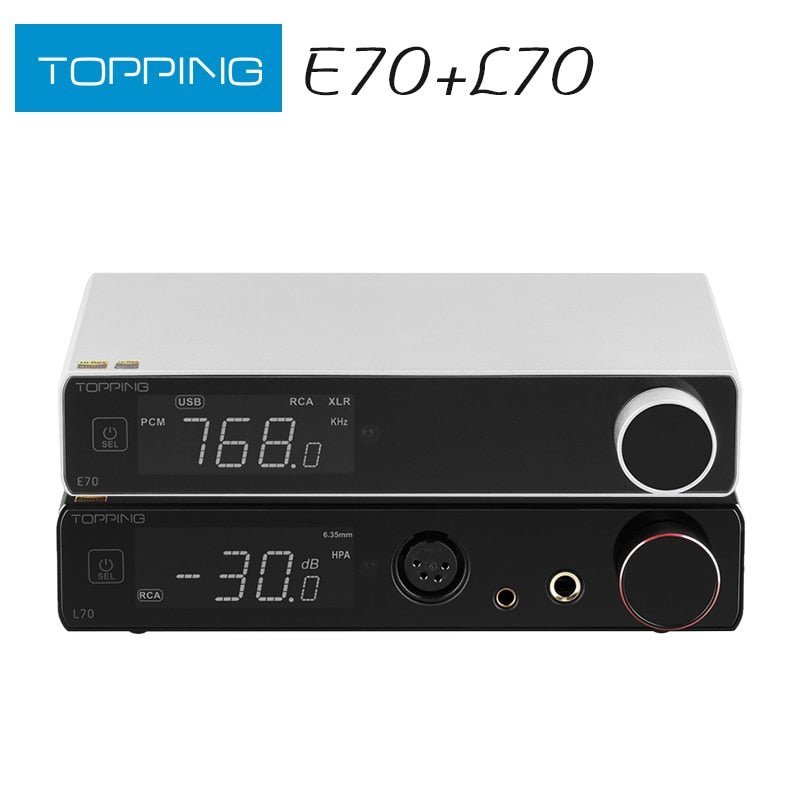 TOPPING E70 Decoder+ L70 Headphone Amplifier