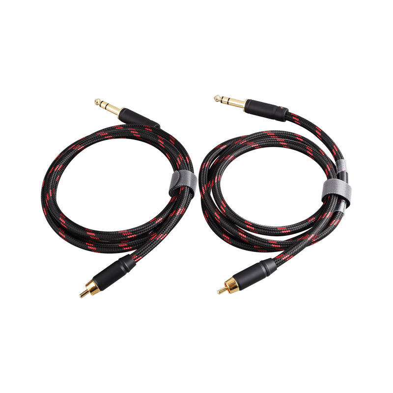 TOPPING TCRT1 RCA to TRS Cable Single Crystal Copper Gold-Plated RCA to Balanced Jacks TRS Professional Audio Cable
