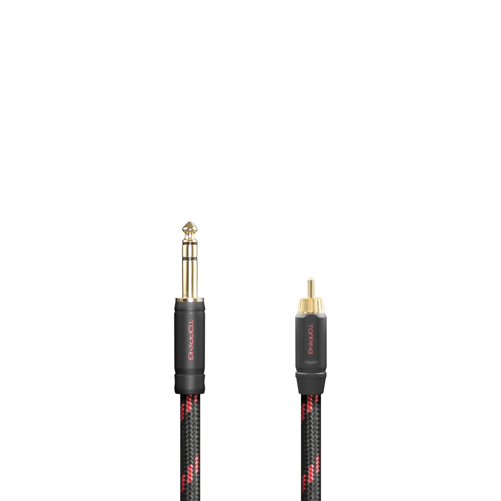TOPPING TCRT1 RCA to TRS Cable Single Crystal Copper Gold-Plated RCA t