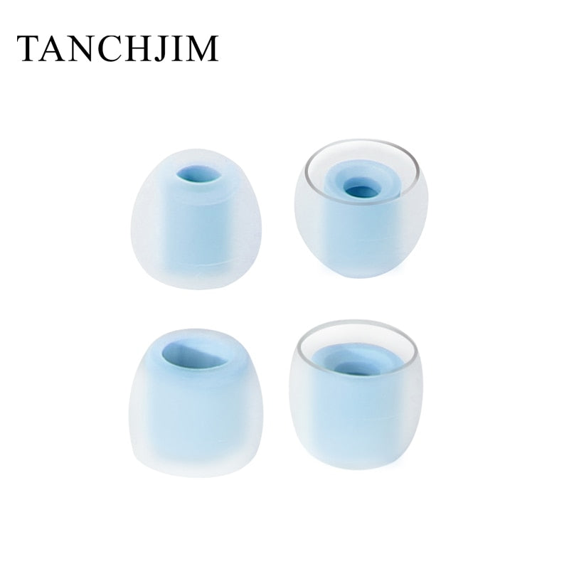 Tanchjim T-APB T300 Earphone tips Treble/ Bass Enhancing Air Pressure Balance Silicone Eartips 1 Card 2 Pairs ( T300B+T300T)