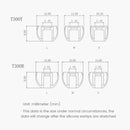 Tanchjim T-APB T300 Earphone tips Treble/ Bass Enhancing Air Pressure Balance Silicone Eartips 1 Card 2 Pairs ( T300B+T300T)