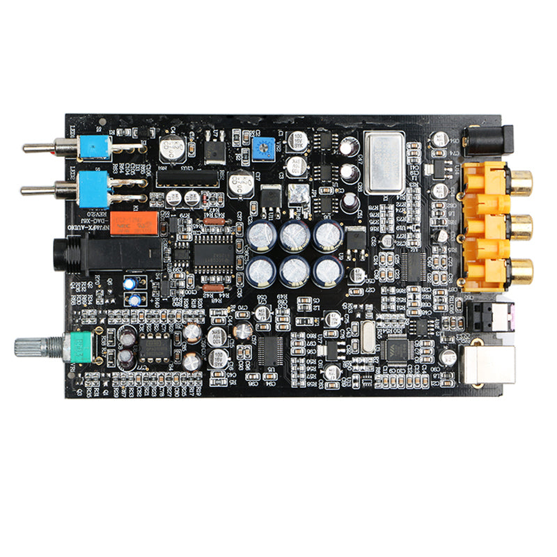 FX Audio DAC-X6 Mini HiFi 2.0 Digital Audio Decoder DAC Input  USB/Coaxial/Optical Output RCA/Headphone Amp 24Bit/96KHz DC12V (Black)