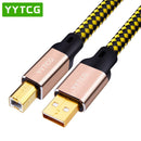 YYTCG 2FT/3FT/5FT HIFI USB Cable DAC A-B Alpha 6N OCC Digital AB Audio A to B high End