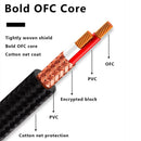 YYTCG 2RCA to 2RCA Interconnect Cable For Amplifier DAC TV DVD High-Performance Premium Hi-Fi Audio Cable HiFi RCA audio Cable