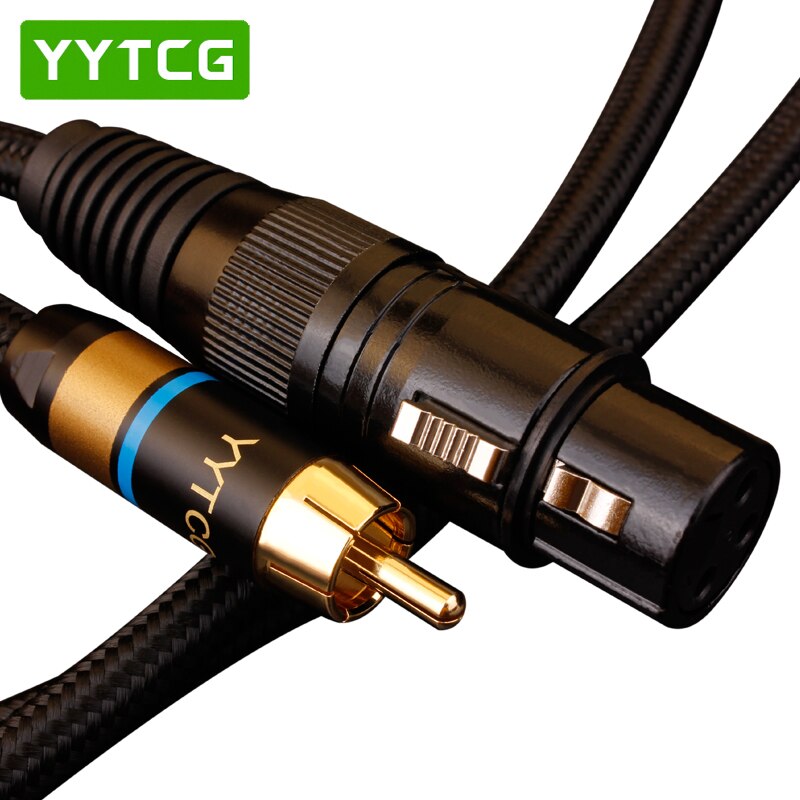 YYTCG Hifi RCA to XLR Cable High Quality 4N OFC  RCA Male to  XLR Male Cable