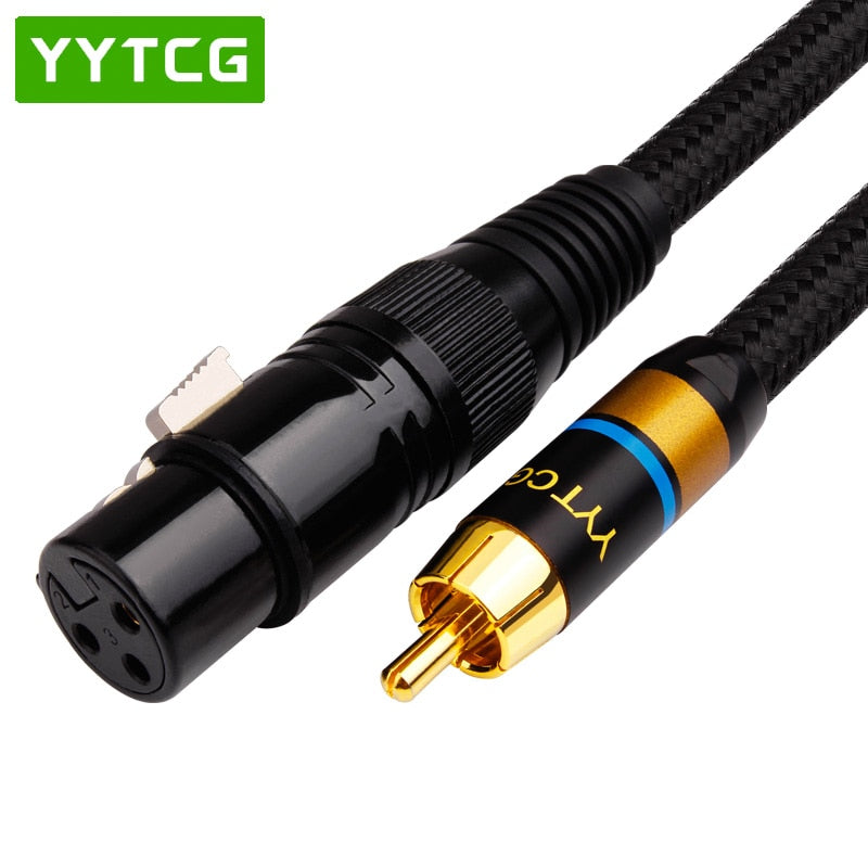 YYTCG Hifi RCA to XLR Cable High Quality 4N OFC  RCA Male to  XLR Male Cable