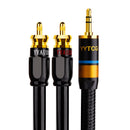 YYTCG RCA Cable HiFi Stereo 3.5mm to 2RCA Audio Cable AUX RCA Jack 3.5 Y Splitter for Amplifiers Audio Home Theater Cable RCA